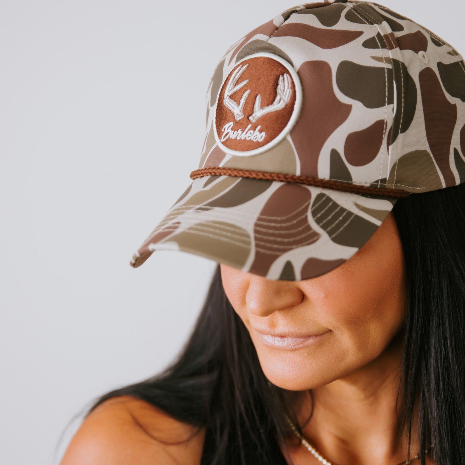 Antler Patch Camo Cap