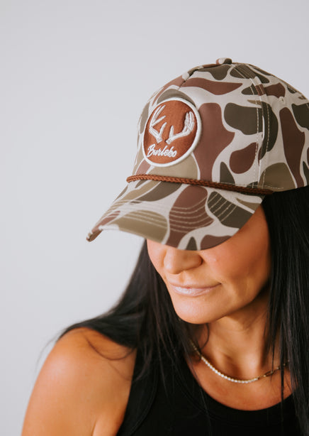 Antler Patch Camo Cap