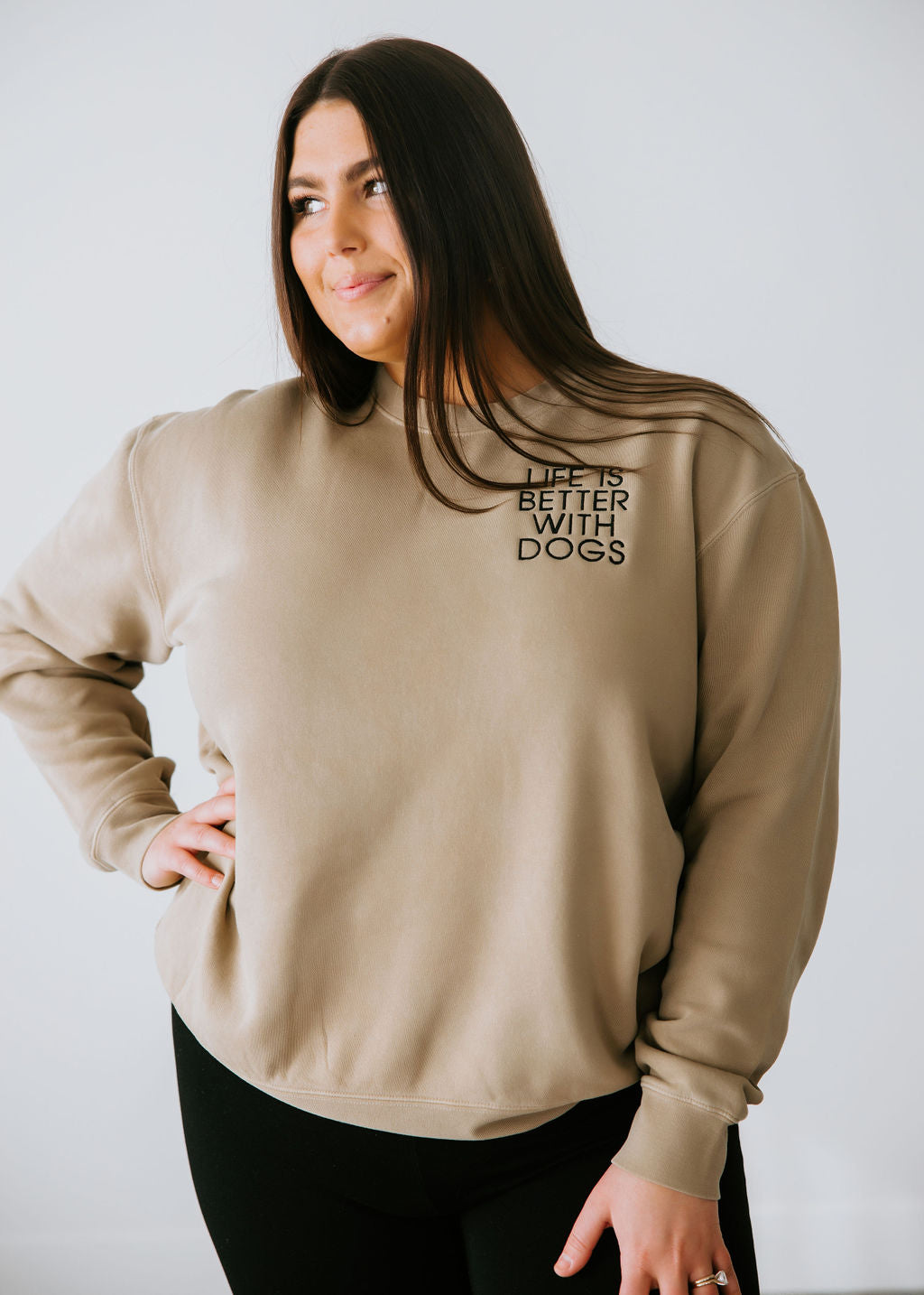 image of Curvy Life is Better Graphic Sweatshirt