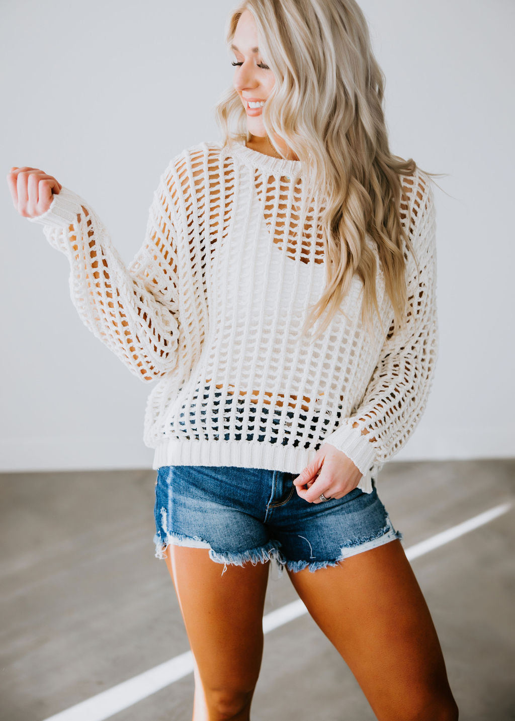 Cierra Crochet Sweater