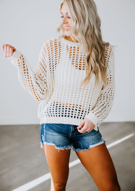 Cierra Crochet Sweater