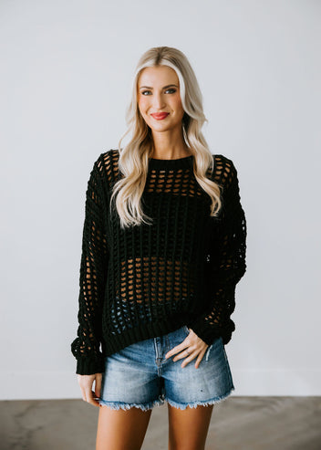 Cierra Crochet Sweater