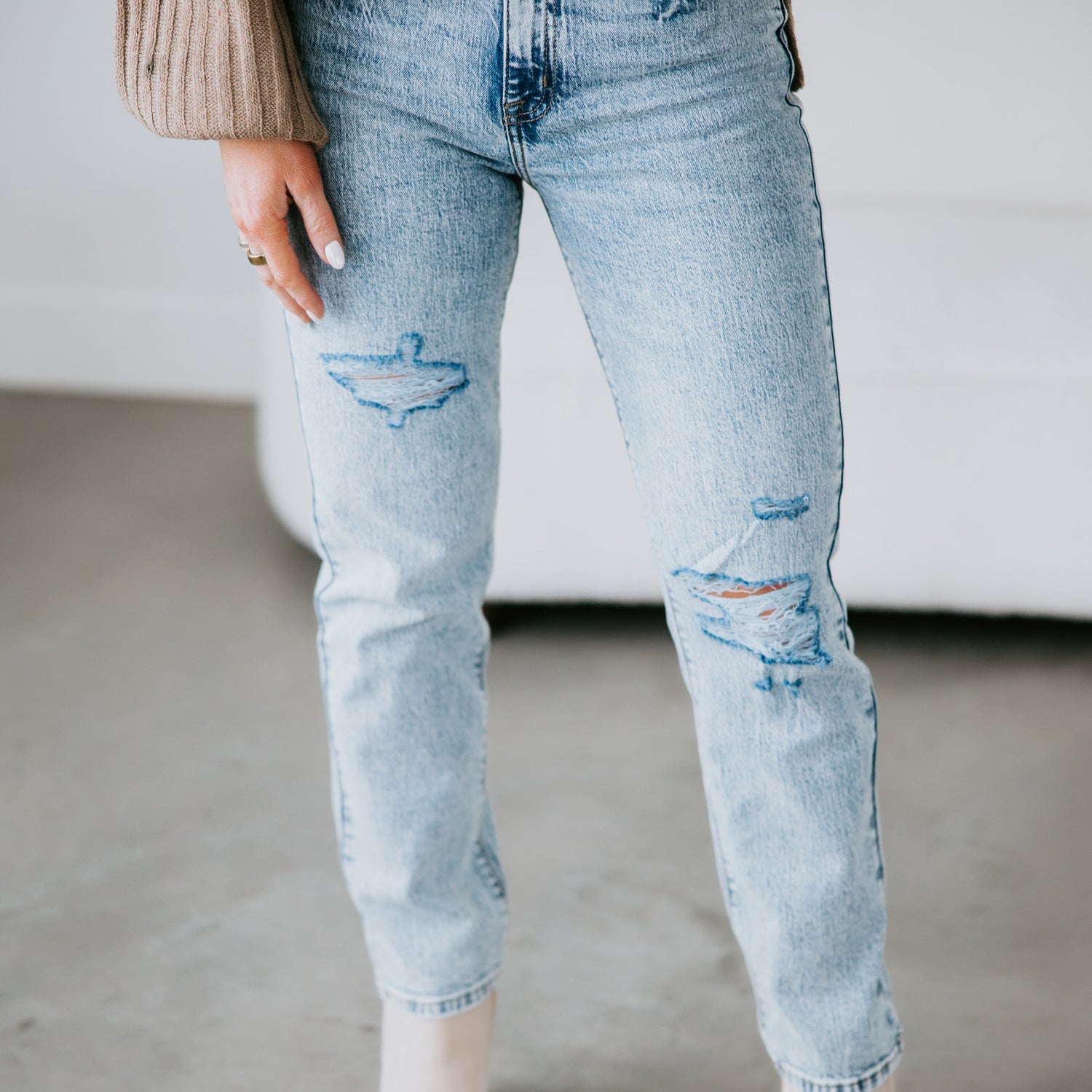 Tate High Rise Straight Jeans