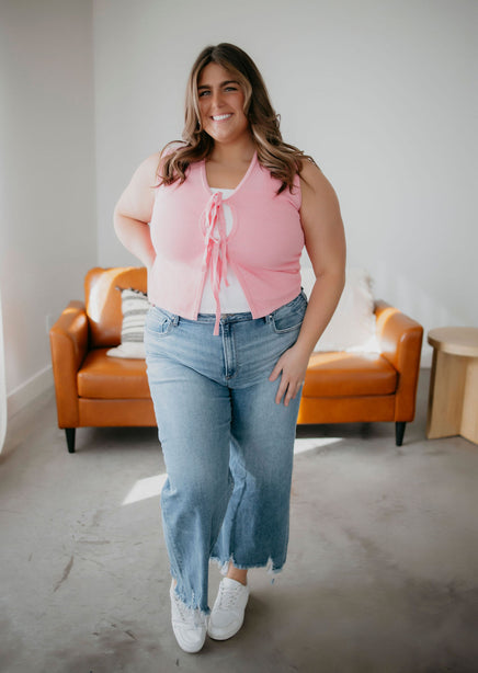 Curvy Shane Risen Wide Leg Jean