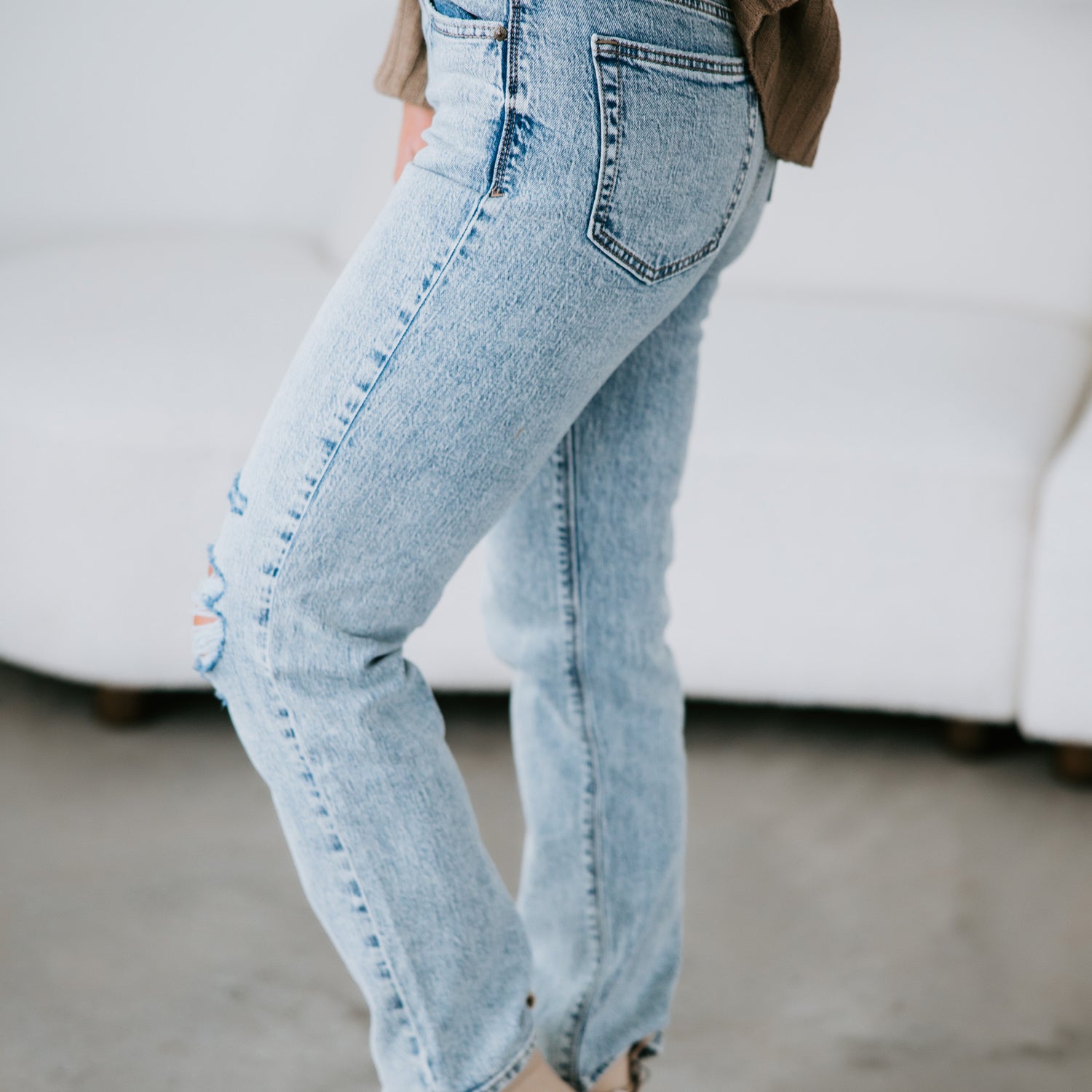 Tate High Rise Straight Jeans