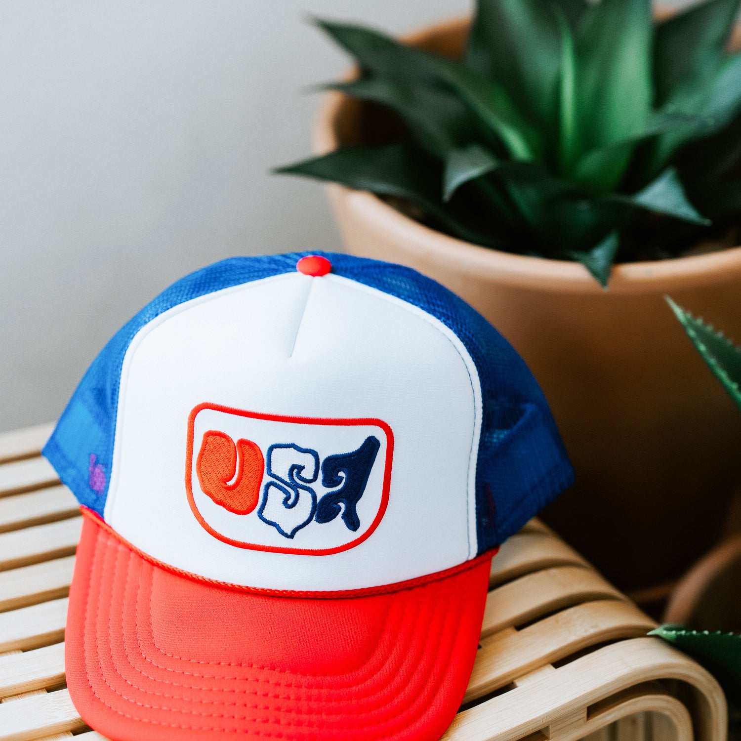 USA Patch Trucker Hat