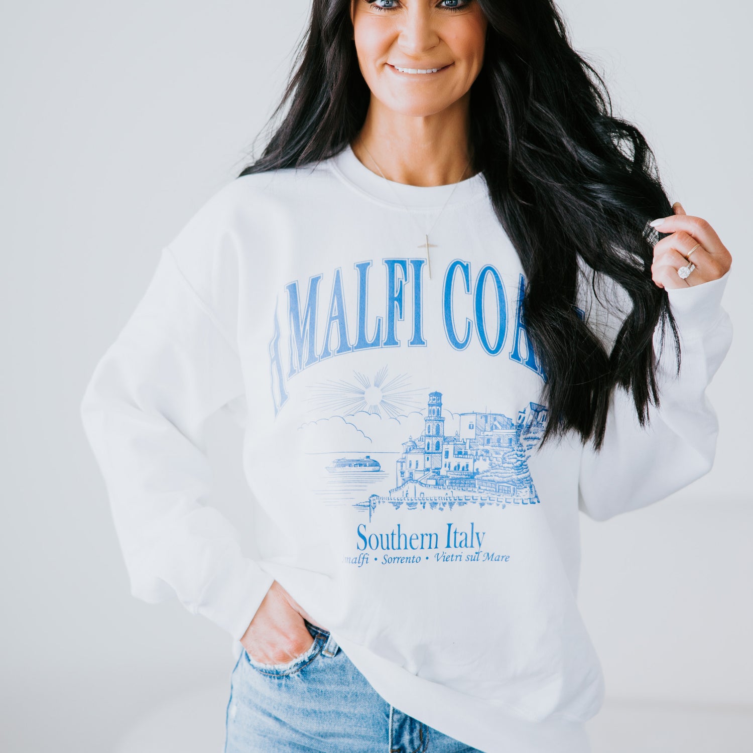 Amalfi Coast Graphic Sweatshirt