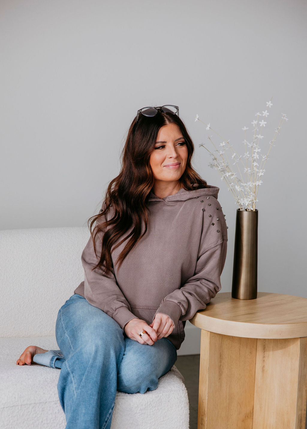 East Studded Hoodie by Lily & Lottie