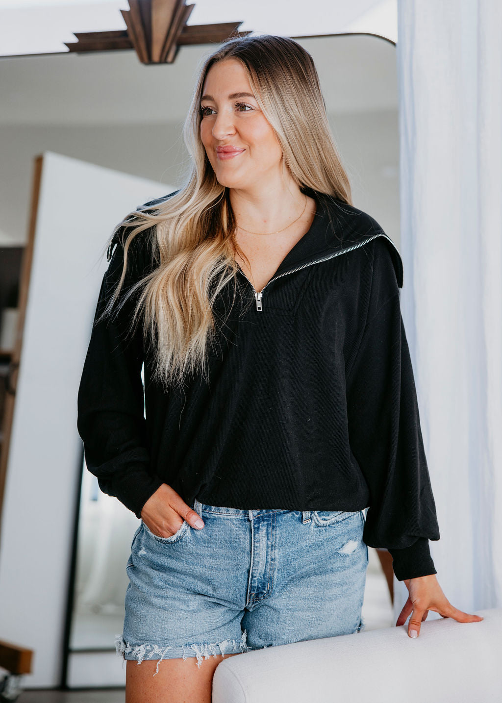 Emilia Soft Ribbed Pullover