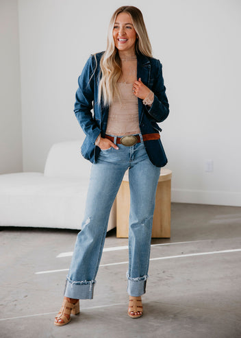 Bri Denim Blazer