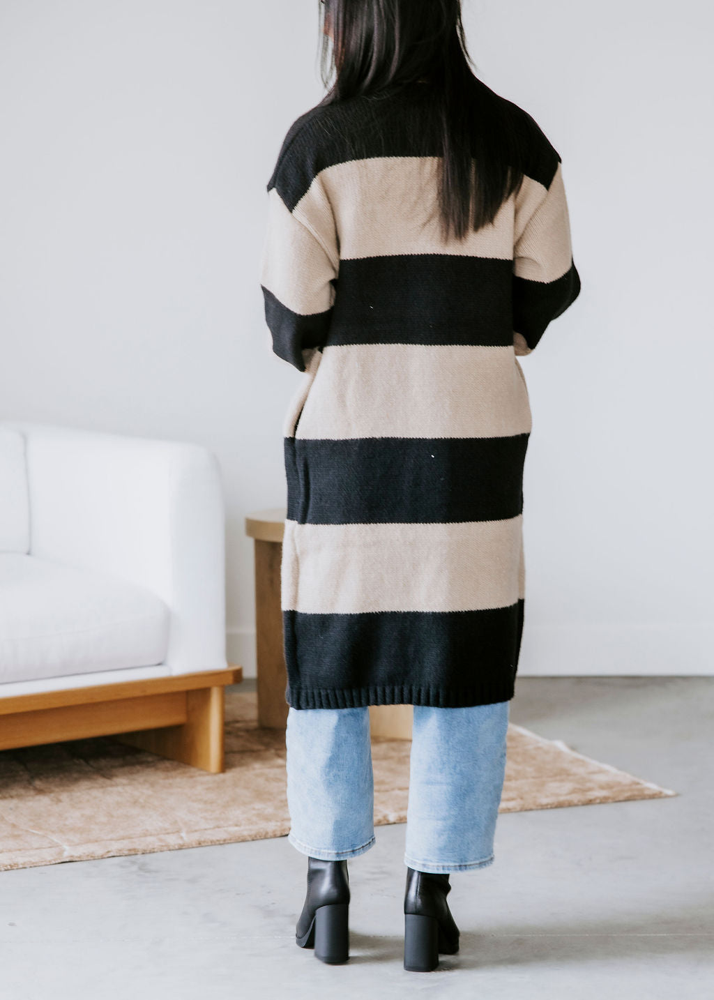 Hannah Striped Duster Cardigan