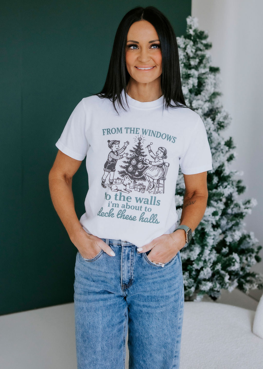 Deck These Halls Christmas Graphic Tee