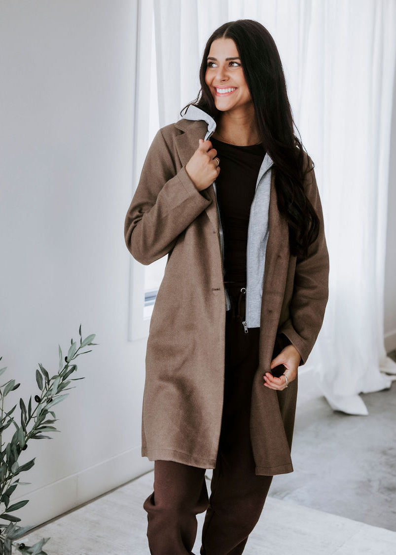 image of Lindy Hooded Trench Coat