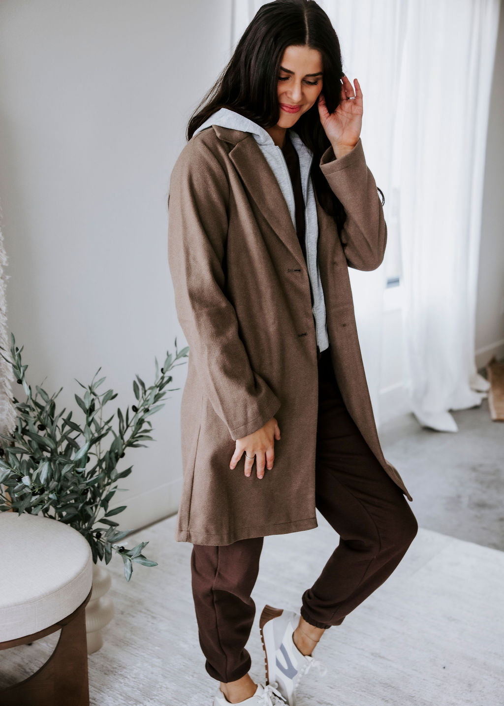 Lindy Hooded Trench Coat