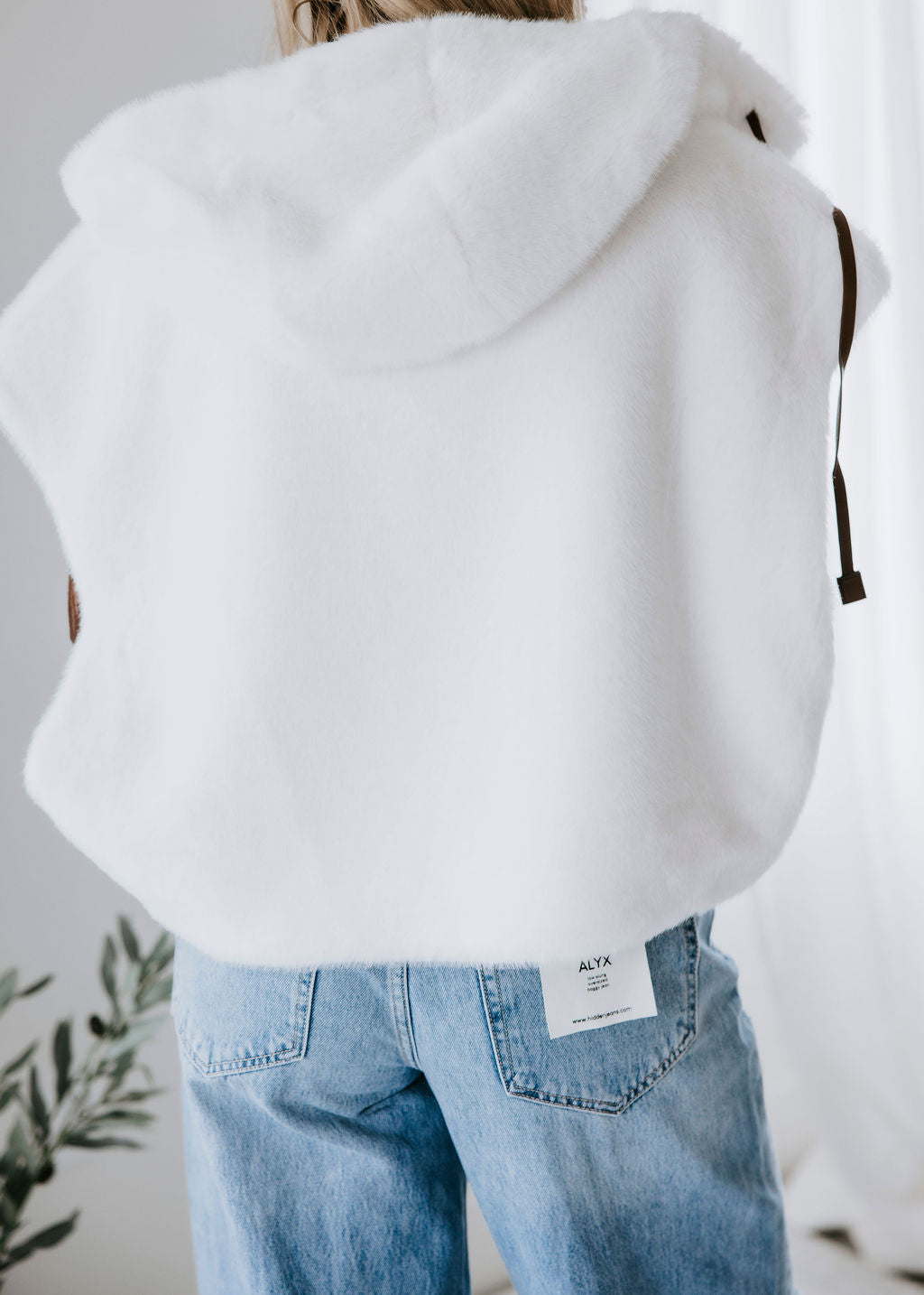 Vesper Faux Mink Hooded Vest