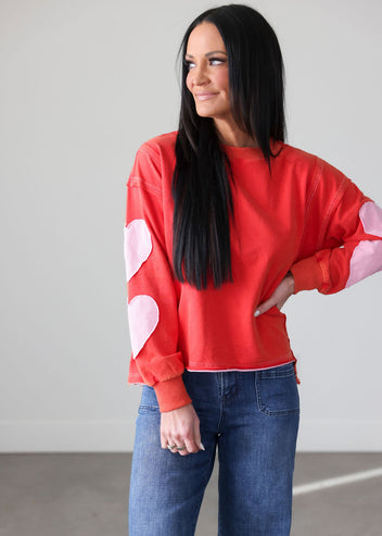 Heart Patch Sweatshirt