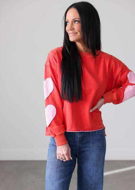 Heart Patch Sweatshirt product view