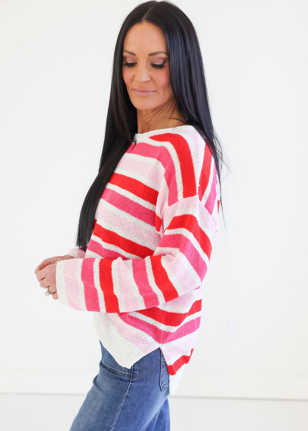 Mandy Knit Striped Sweater