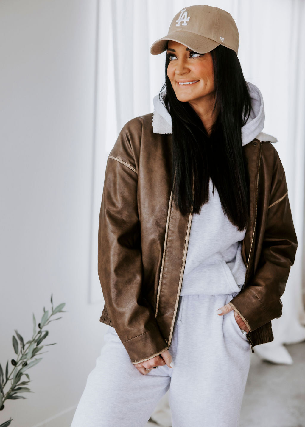 image of Samson Faux Leather Jacket