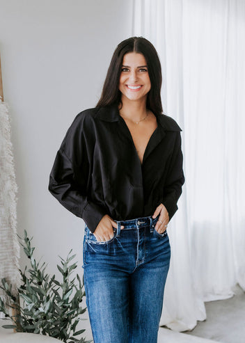 Silvia Collared Bodysuit