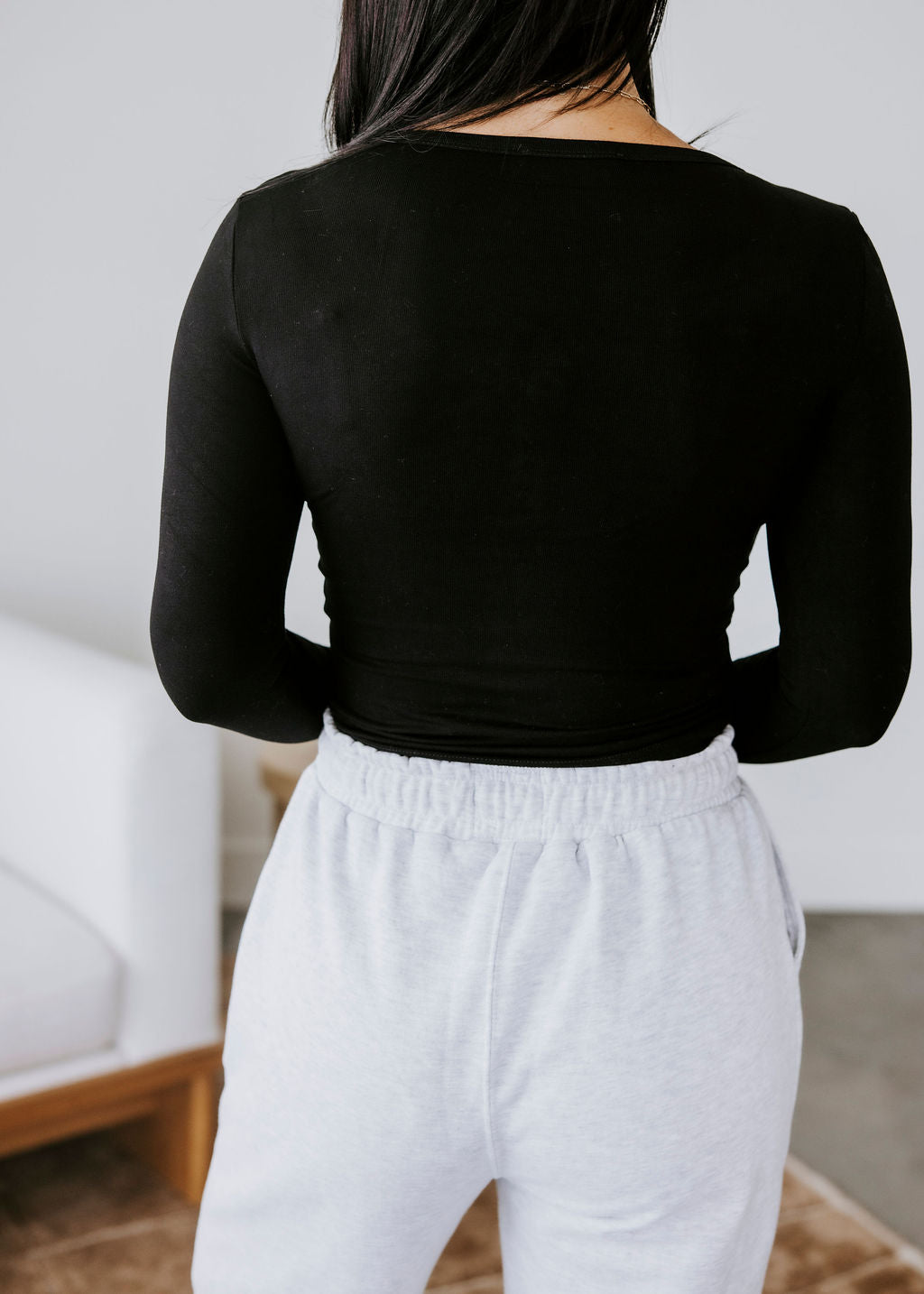 Jaiden Ribbed Henley Top