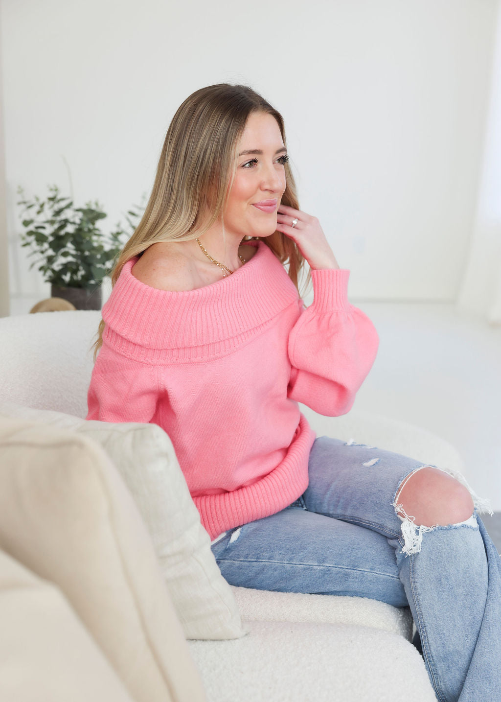 Tanya Off Shoulder Sweater