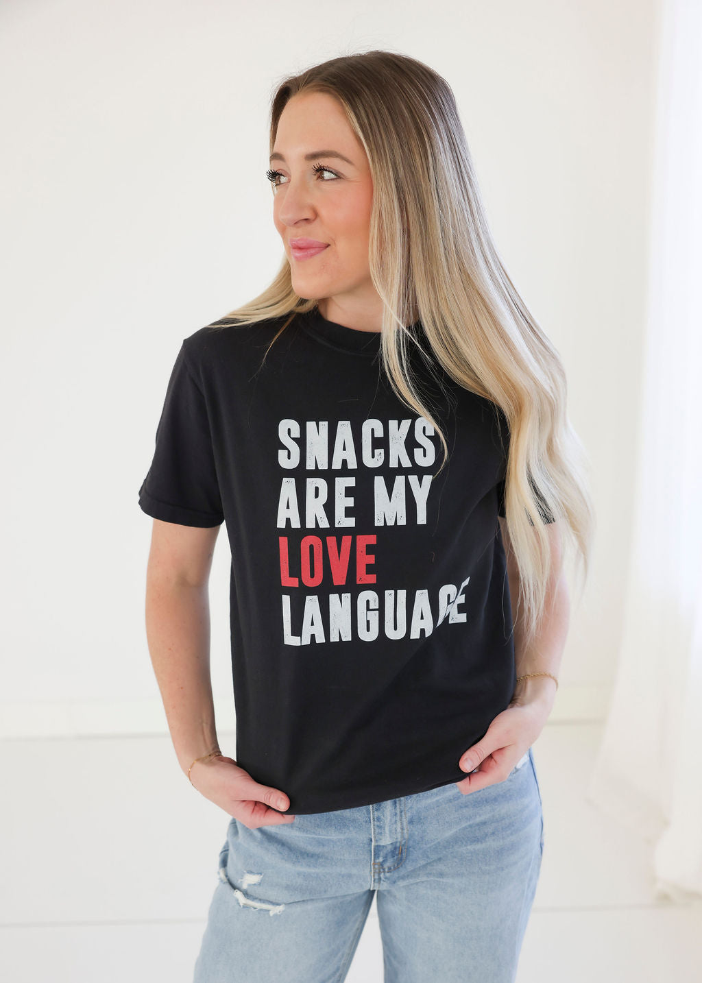 Snacks Love Language Graphic Tee