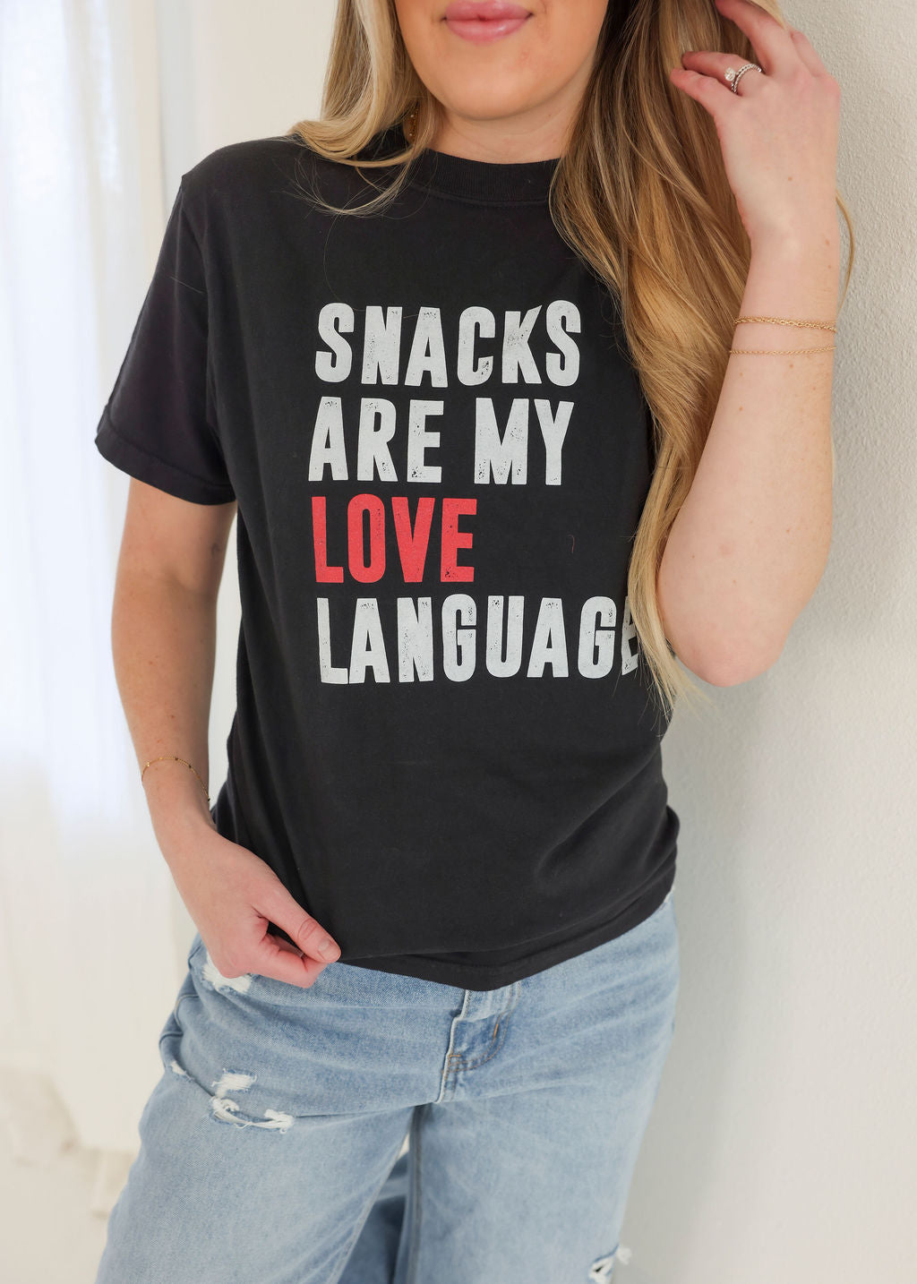 Snacks Love Language Graphic Tee
