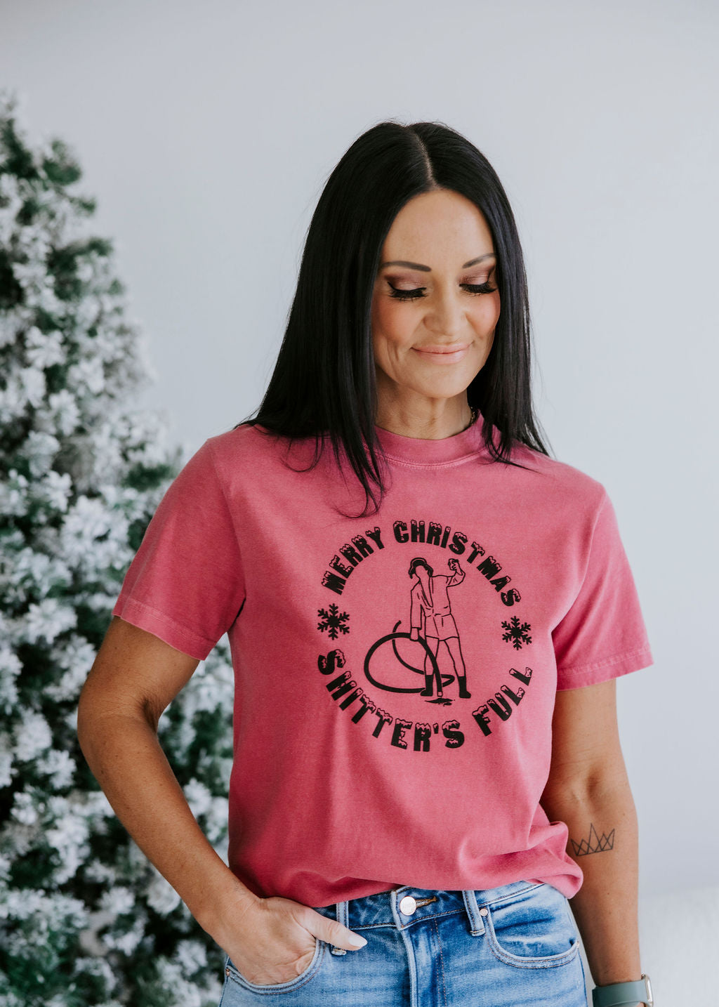 Shitter's Full Christmas Graphic Tee