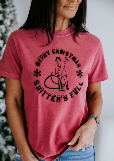 Shitter's Full Christmas Graphic Tee product view