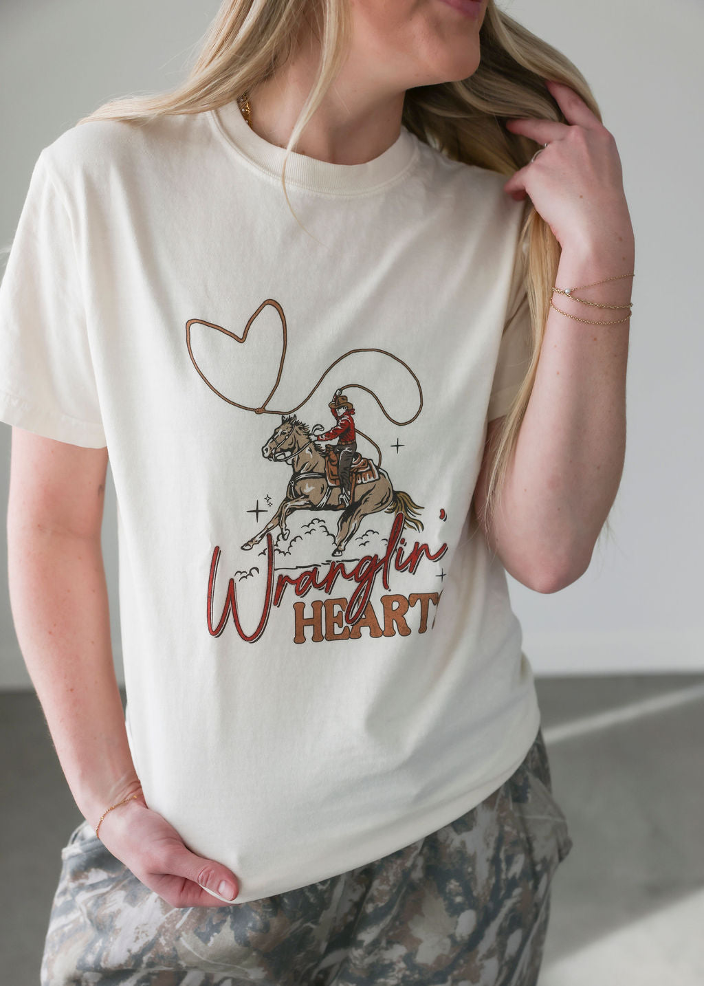 Wranglin' Hearts Graphic Tee