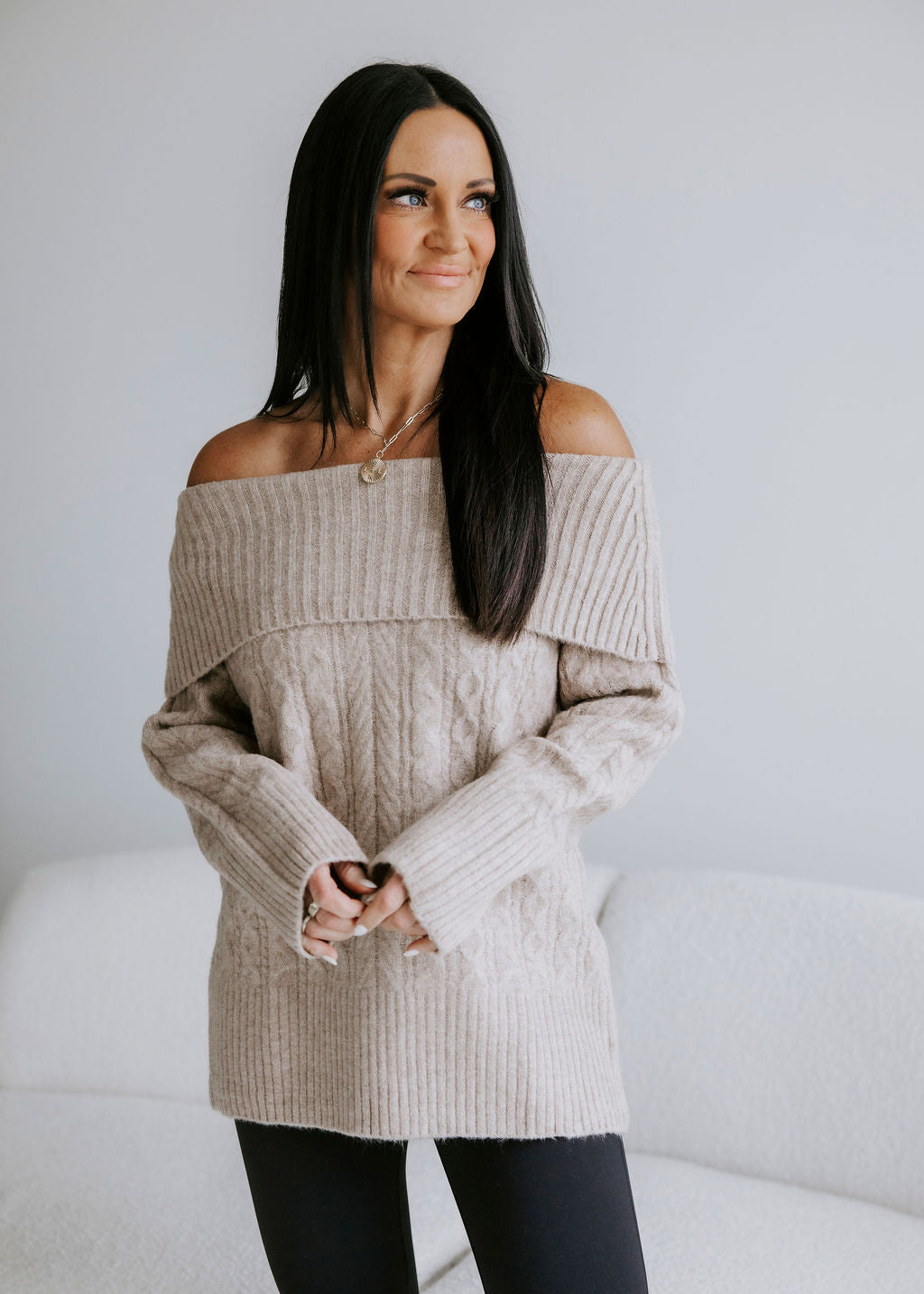 image of Samantha Off The Shoulder Sweater