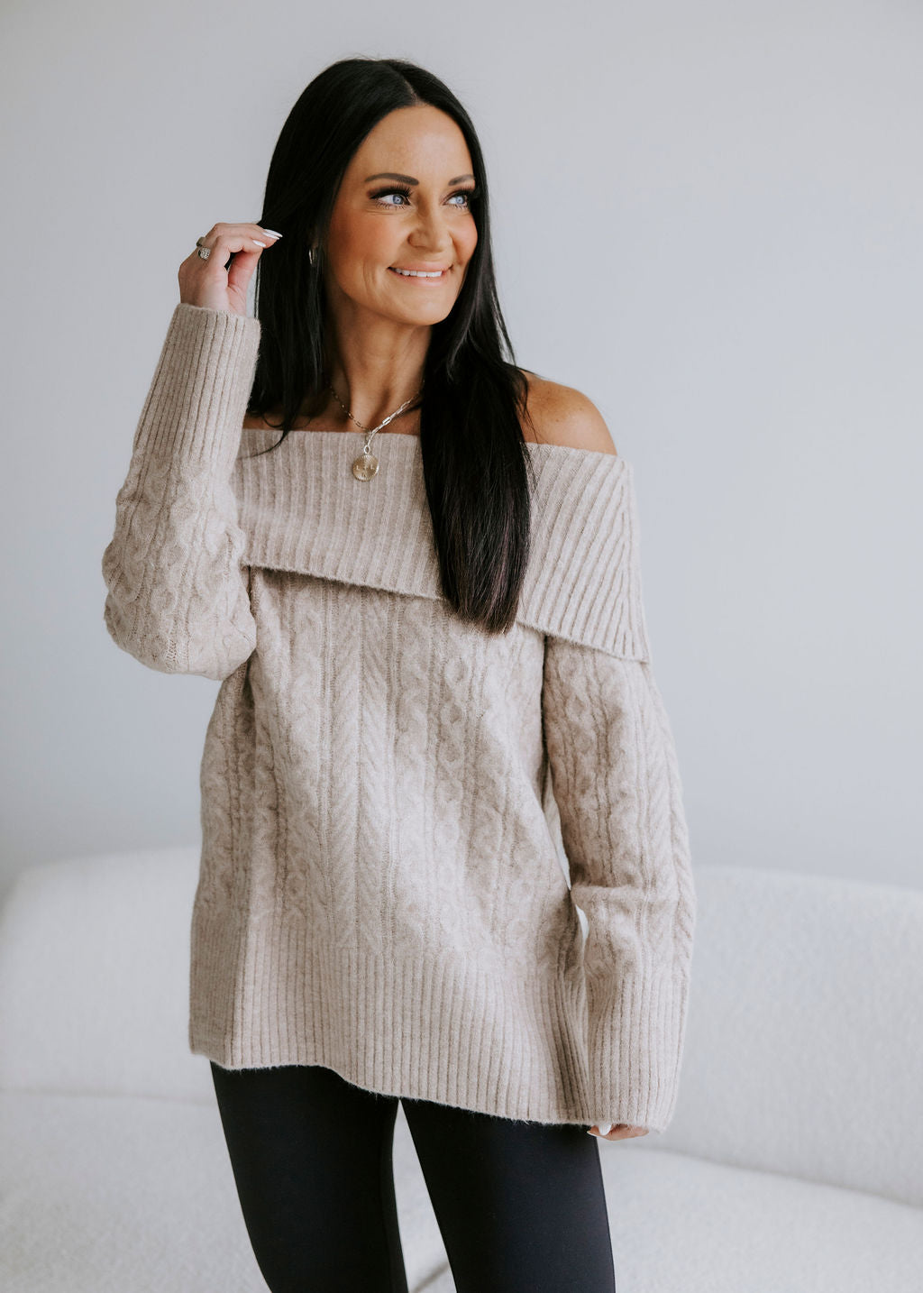 Samantha Off The Shoulder Sweater