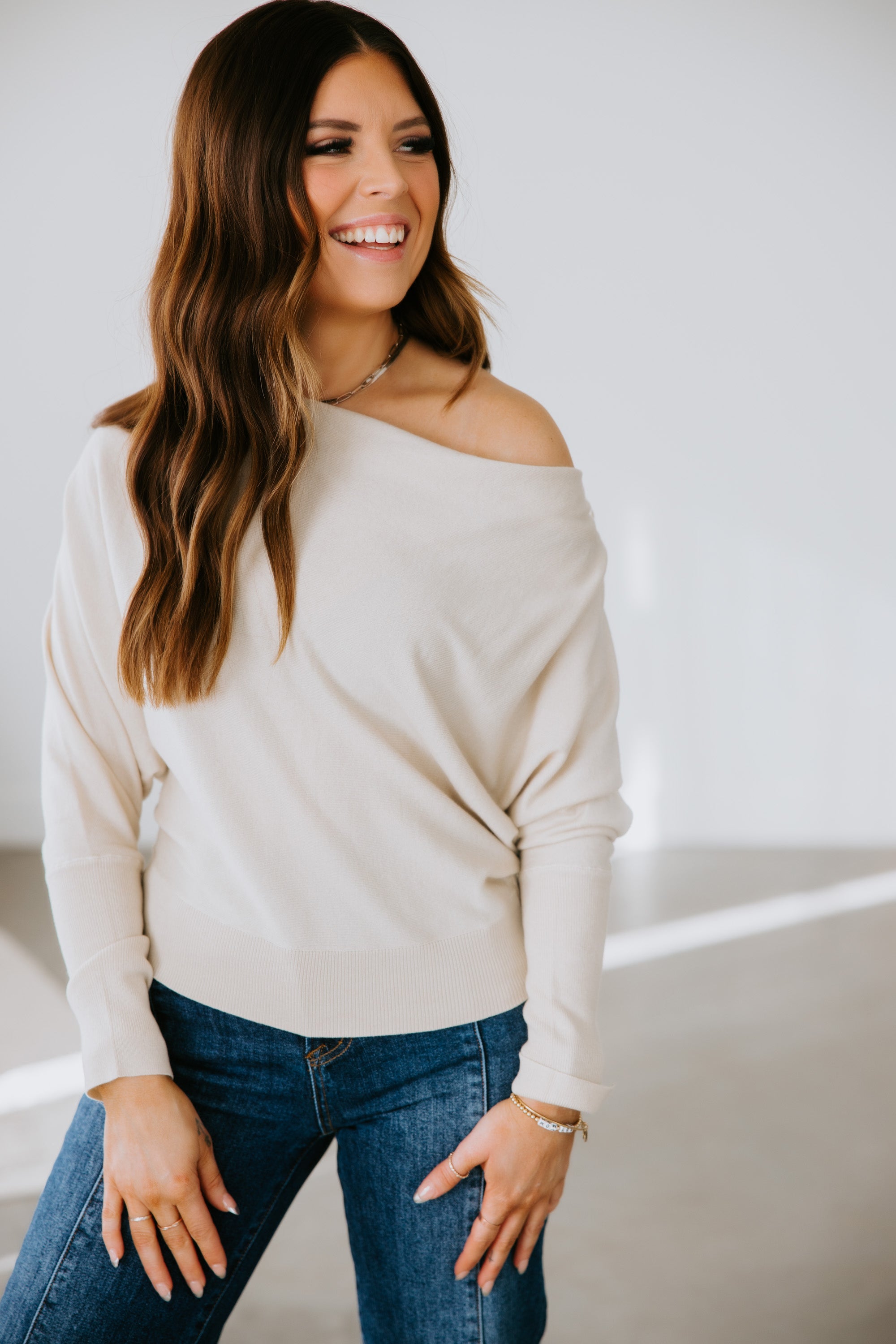 image of Darby Cowlneck Knit Top