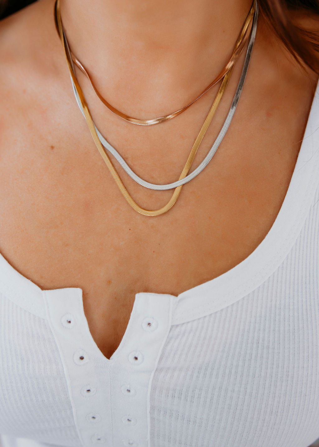 3-Layer Snake Chain Necklaces