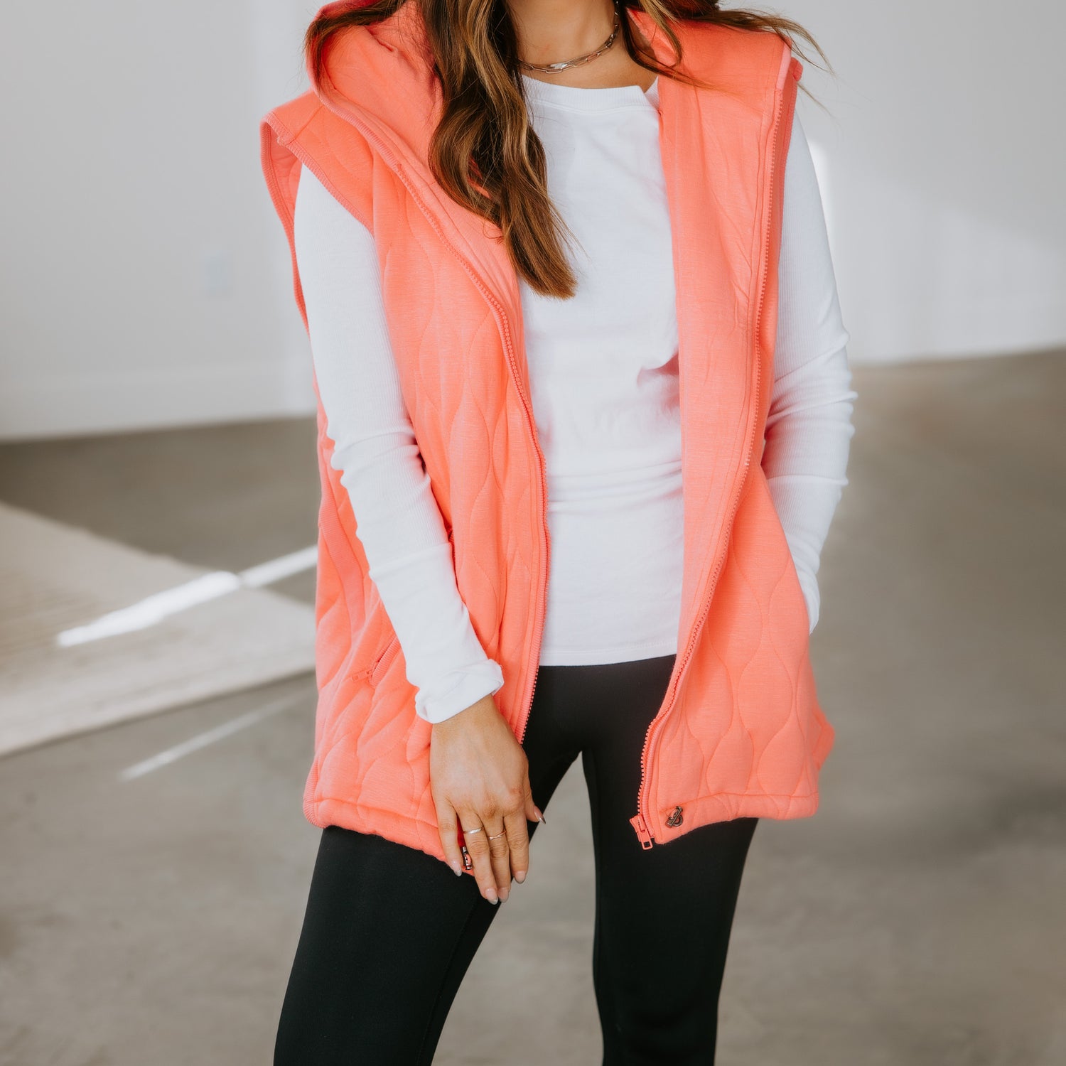 Rhena Quilted Knit Vest