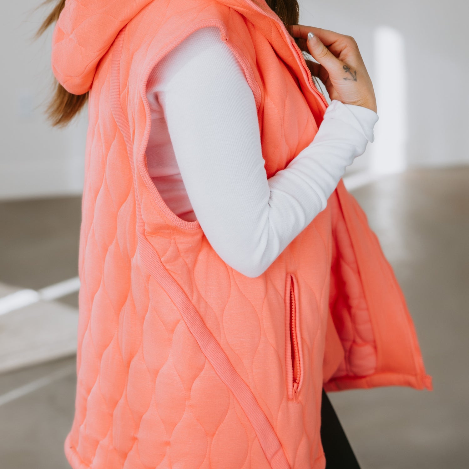 Rhena Quilted Knit Vest