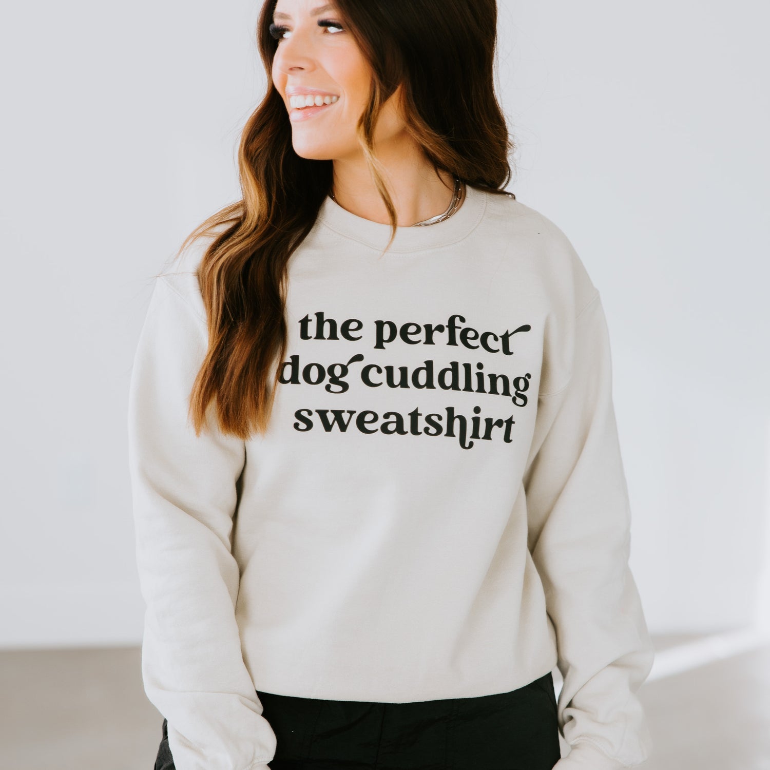 Dog Cuddling Sweatshirt