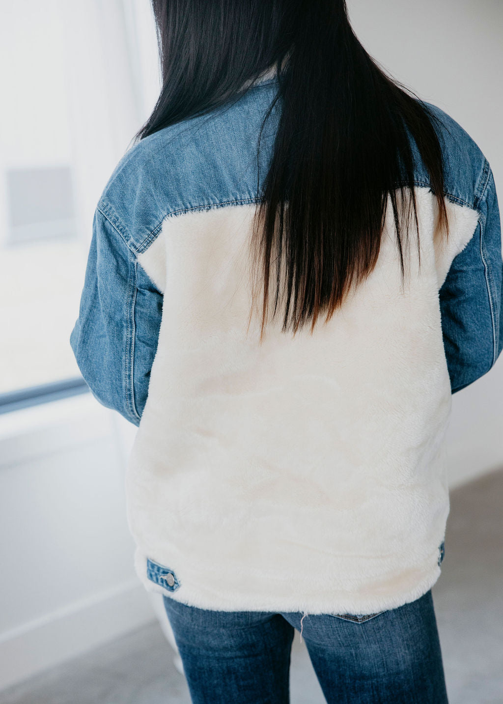 Zoey Sherpa Denim Jacket