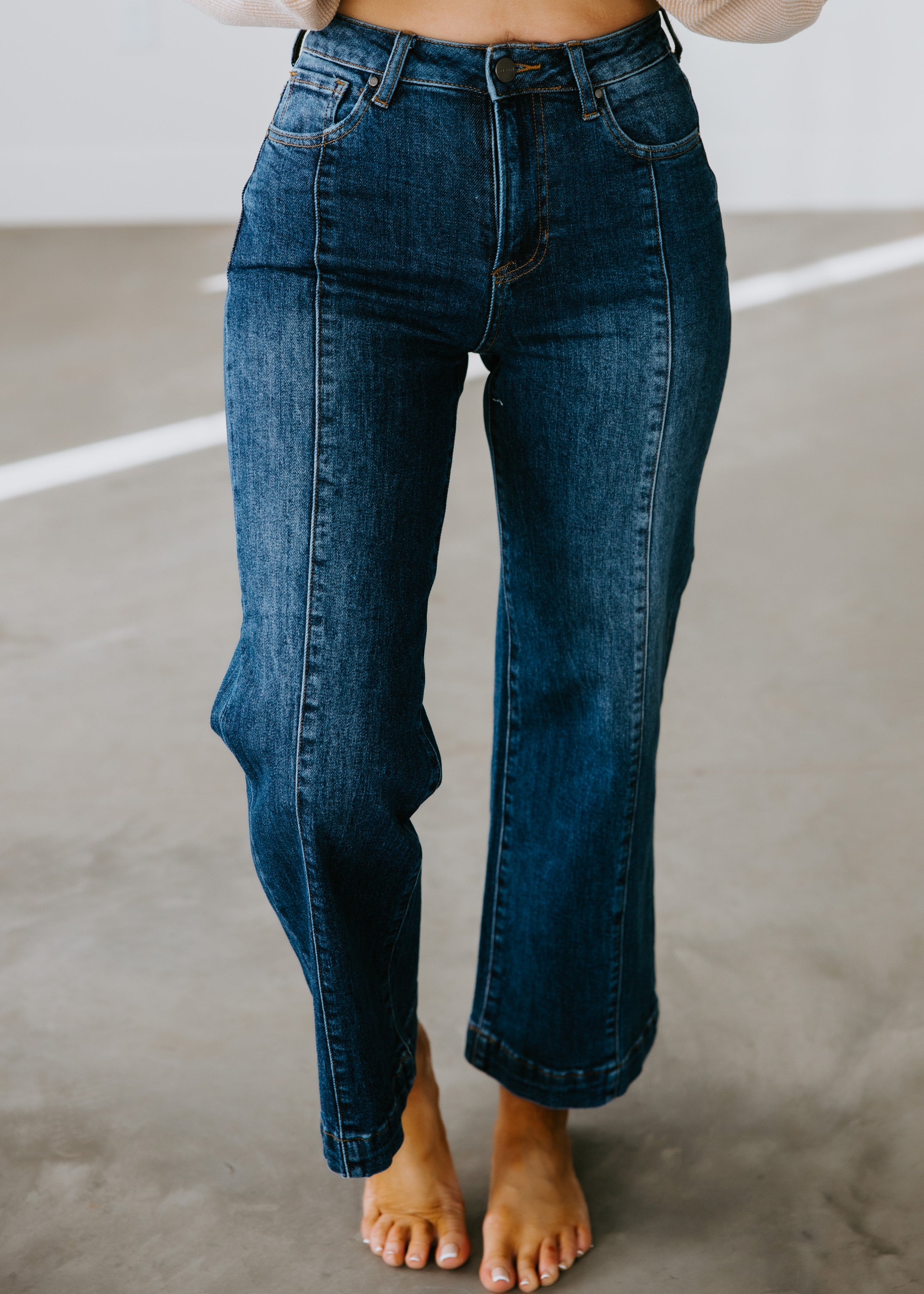 image of Kellan High Rise Wide Leg Jeans