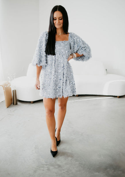 Tyra Sequin Babydoll Dress | Lauriebelles Tyra Sequin Babydoll Dress | Lauriebelles