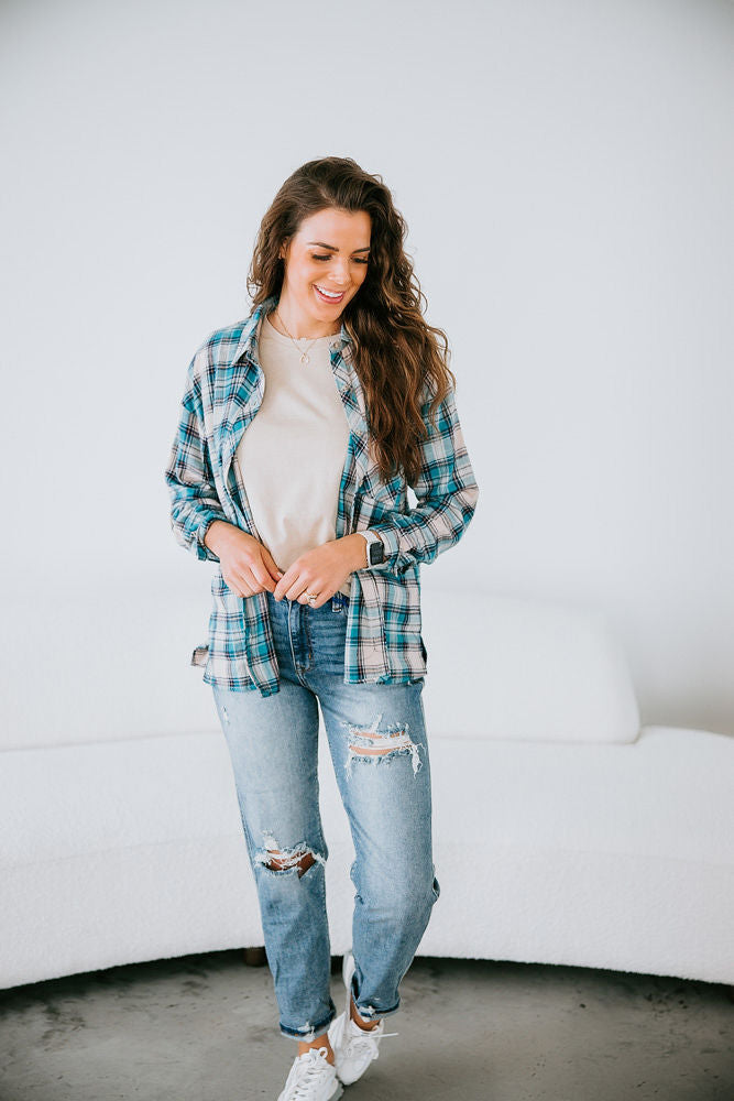 Corbin Plaid Top