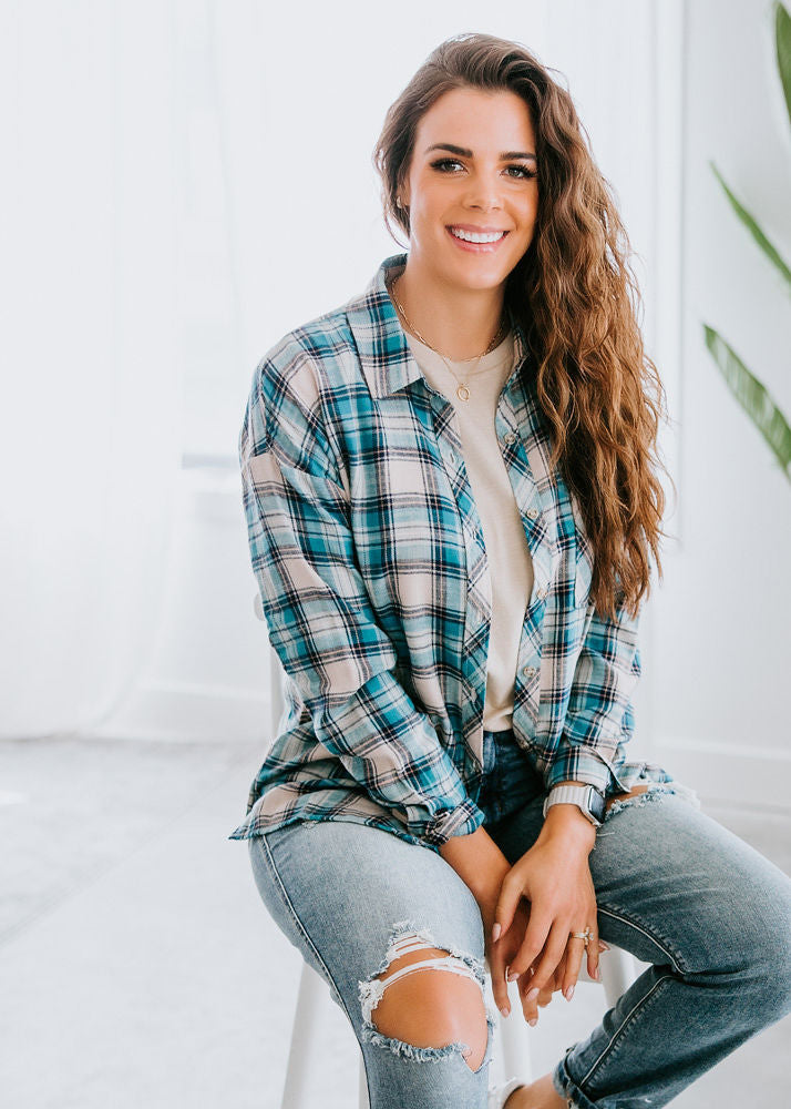 image of Corbin Plaid Top