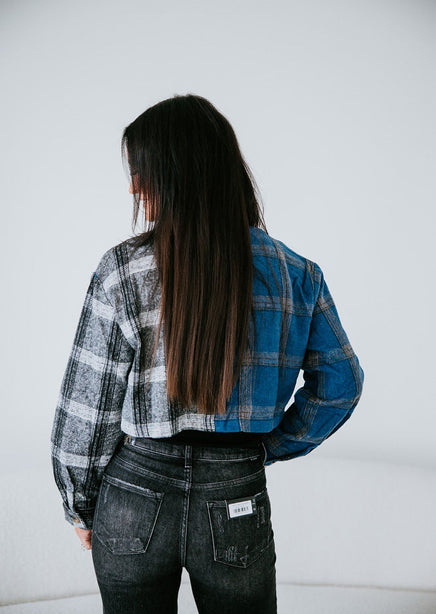 Andi Cropped Plaid Top