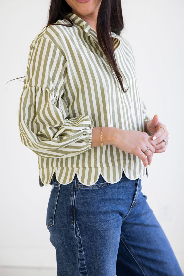 Reeves Striped Blouse