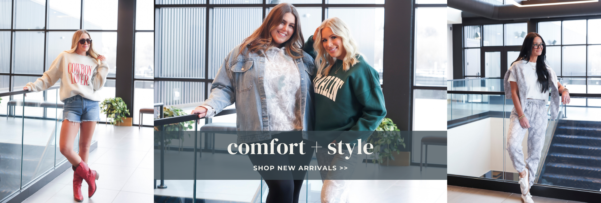 Comfort + Style. Shop new arrivals.