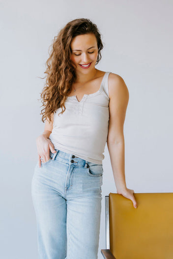 Tessa Eyelet Tank by Lily & Lottie