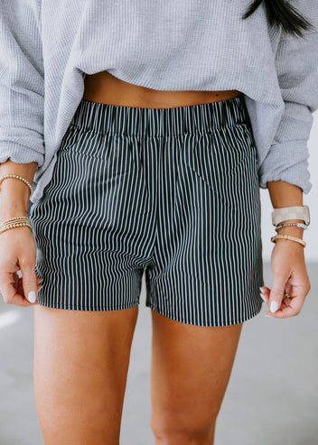 Lindi Striped Poplin Shorts
