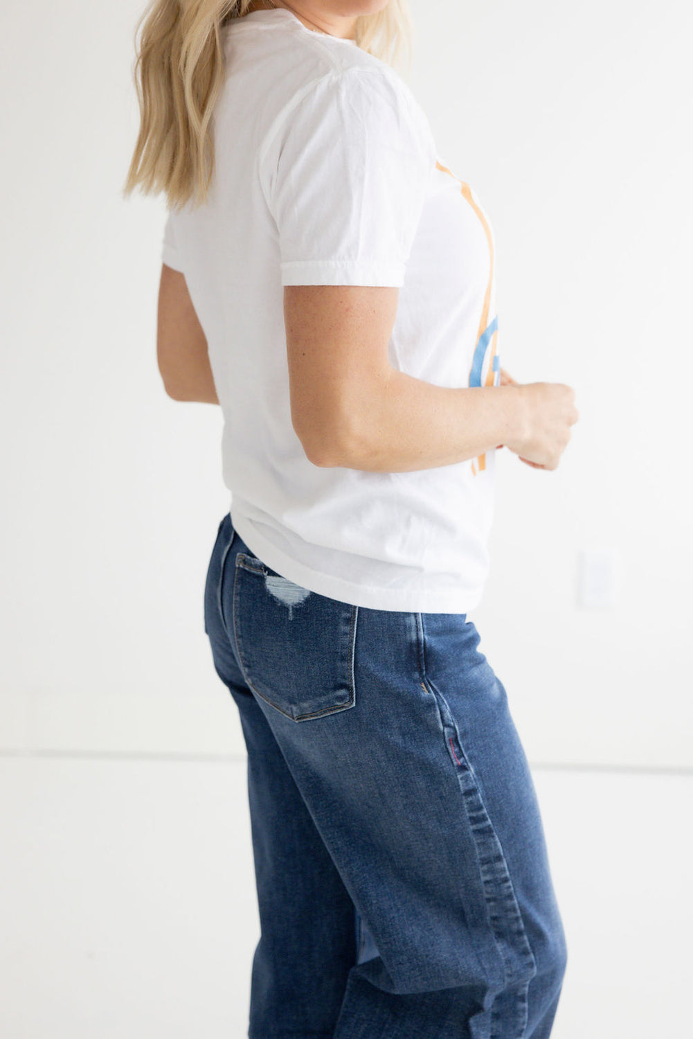 God Is Good Striped Graphic Tee