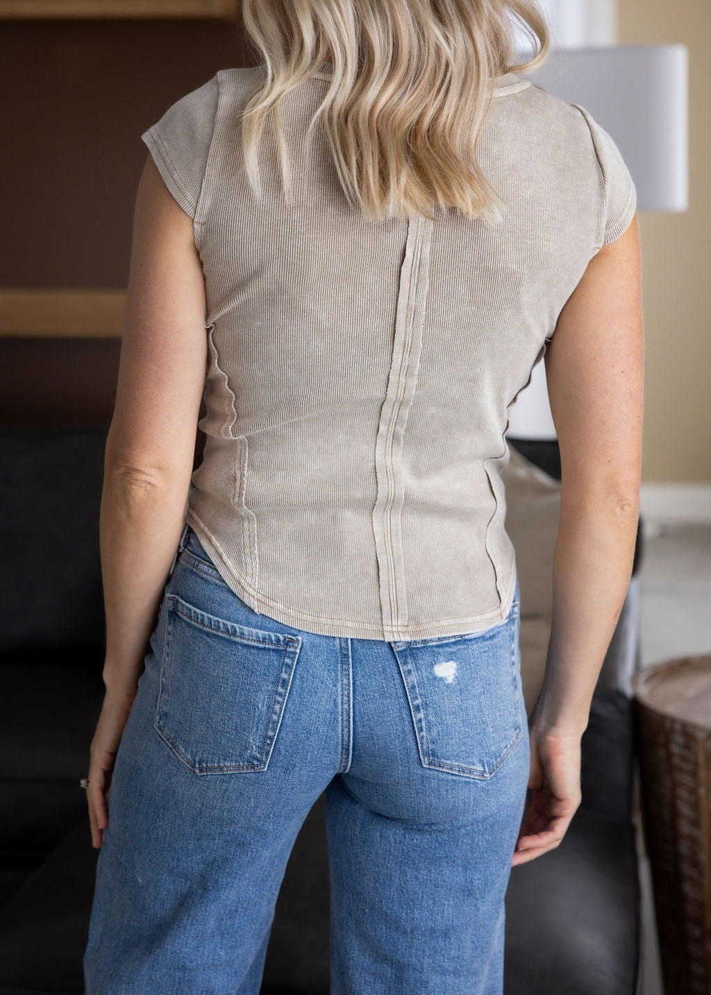 Leigh Henley Ribbed Top